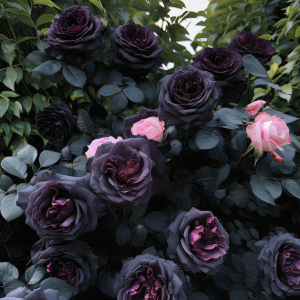 Роза Черная купить по цене от 450р. в интернет-магазине «Посадика» с доставкой почтой в в Покрове и по всей России – [изображение №1].