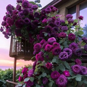 Роза Плетистая Плум Пэшн купить по цене от 610р. в интернет-магазине «Посадика» с доставкой почтой в в Покрове и по всей России – [изображение №1].